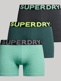 Боксеры из смеси органического хлопка Superdry, ворон блэк марл