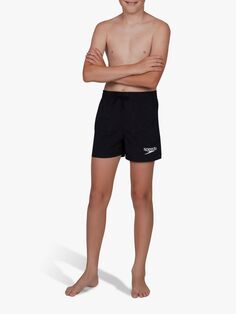 Базовые шорты для плавания для мальчиков 13 дюймов Speedo, черный