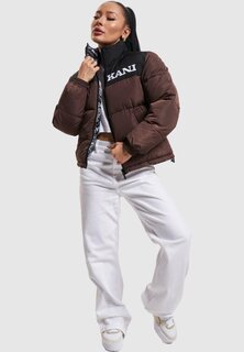 Куртка Karl Kani KW233-029-2 KK RETRO REVERSIBLE BLOCK PUFFER, цвет brown black