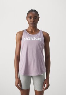 Верх adidas Sportswear ESSENTIALS LOOSE LOGO TANK, цвет preloved fig/white