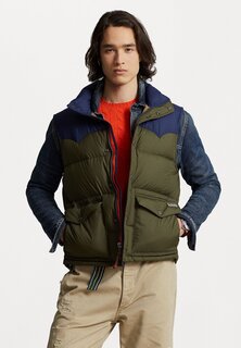 Жилет Polo Ralph Lauren УТЕПЛЕННЫЙ ЖИЛЕТ, цвет newport navy/defender green mlti