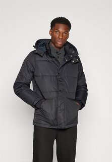 Зимняя куртка GAP HOODED HEAVYWEIGHT SHORT PUFFER, цвет true black