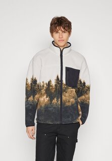 Флисовая куртка Hollister Co. ФЛИС COSY FULL ZIP MOCK NECK, цвет CREAM PATTERN