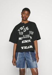 Футболка с принтом True Religion SHORT SLEEVE LOGO, черный