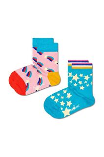 Детские носки Happy Socks, 2 шт., мультиколор