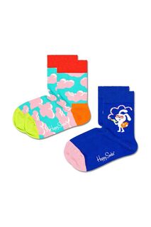 Детские носки Happy Socks, 2 шт., мультиколор