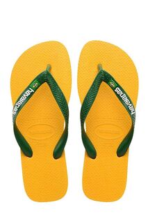 Детские шлепанцы Havaianas BRASIL LOGO, желтый