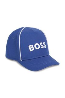 Детская хлопковая шапка BOSS, синий