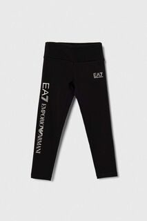 Детские леггинсы EA7 Emporio Armani, черный