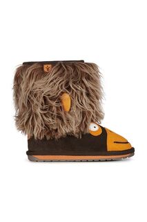 Детские замшевые зимние ботинки Emu Australia Orangutan, коричневый