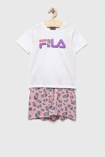 Детская хлопковая пижама Fila., белый