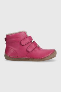 Детские кожаные зимние ботинки Froddo, розовый