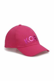 Детская хлопковая шапка Michael Kors, фиолетовый