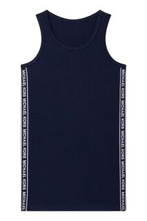 Детское хлопковое платье Michael Kors R12101.102.108, темно-синий