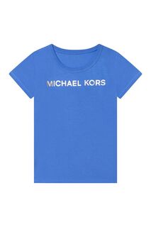 Детская хлопковая футболка Michael Kors R15110.156, синий