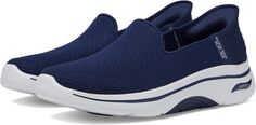 Кроссовки Go Walk Arch Fit 2.0 Delara Hands Free Slip-Ins SKECHERS Performance, цвет Navy/White