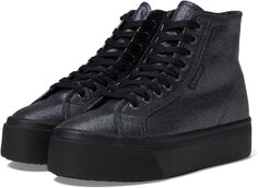 Кроссовки 2708 hi top lame Superga, черный