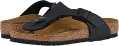 Шлепанцы Gizeh Birkenstock, цвет Black Birko-Flor