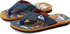 Шлепанцы Quiksilver Kids Molokai Layback II Flip Flops Quiksilver, серый