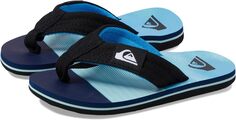 Шлепанцы Quiksilver Kids Molokai Layback II Flip Flops Quiksilver, цвет Black/Blue/Black