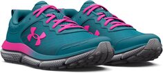 Кроссовки Assert 10 Under Armour, цвет Glacier Blue/Halo Gray/Rebel Pink