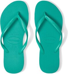 Шлепанцы Slim Flip Flop Sandal Havaianas, цвет Virtual Green