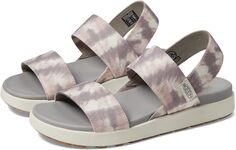 Сандалии Elle Backstrap KEEN, цвет Fawn Tie-Dye/Star White