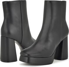 Ботильоны Velo Nine West, цвет Black Smooth