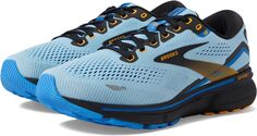 Кроссовки Ghost 15 Brooks, цвет Light Blue/Black/Yellow