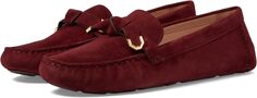 Лоферы Evelyn Bow Driver Cole Haan, цвет Bloodstone Suede