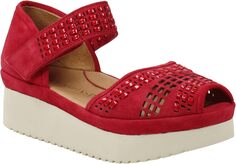 Туфли на танкетке Amalsinda L&apos;Amour Des Pieds, цвет Bright Red Suede