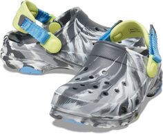 Сабо Classic All-Terrain Clog Crocs, цвет Slate Grey/Marbled Tie-Dye