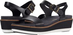 Босоножки OG Flatform Wedge Sandal Cole Haan, цвет Black Leather/Nylon Wedge