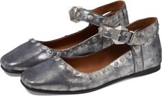 Балетки Mystic Mary Jane Flat Free People, цвет Silver Distress