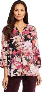 Миниатюрная блузка с защипами NYDJ, цвет Helena
