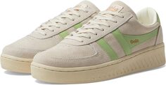 Кроссовки Grandslam Suede Gola, цвет Off-White/Patina Green