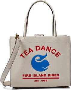 Cashin Carry 22 с графикой Fire Island COACH, цвет Tea Dance