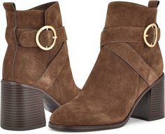 Ботильоны Needyou Nine West, цвет Dark Brown Suede