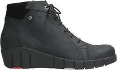 Ботинки на шнуровке Chicago Water Resistant Wolky, цвет Black Quebec Nubuck