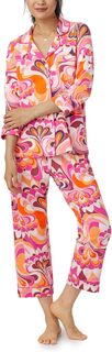 Классический пижамный комплект с длинными рукавами Trina Turk x Bedhead Bedhead PJs, цвет Lotus