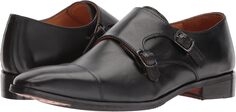 Оксфорды Passion Double Monk Strap Carlos by Carlos Santana, цвет Black Full Grain Calfskin Leather