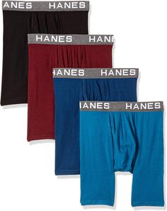 Комплект из 4 трусов-боксеров из ультрамягкого хлопка и модала Comfort Flex Fit Hanes, цвет Assorted