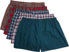 Боксеры из эластичной ткани Ultimate Comfort Flex Fit Hanes, цвет Blue/Black Plaid/Red/Blue Plaid/Black/White Check