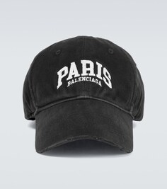 Парижская хлопковая кепка Balenciaga, черный