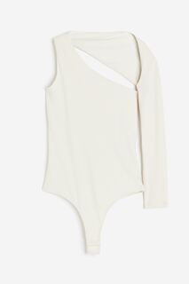 Боди H&amp;M Asymmetric Thong, кремовый H&M