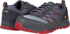 Кроссовки Puxal ESD Composite Toe SKECHERS Work, цвет Gray/Red