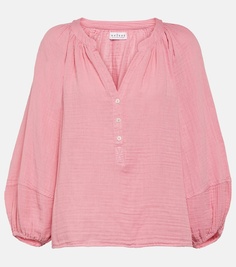 Блуза vivi из хлопкового газа Velvet, розовый