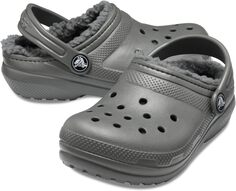 Сабо Classic Lined Clog Crocs, цвет Slate Grey/Smoke