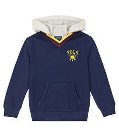 Толстовка из хлопкового джерси Polo Ralph Lauren Kids, синий