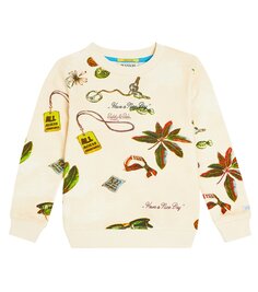 Толстовка из хлопка с принтом Scotch &amp; Soda Kids, бежевый